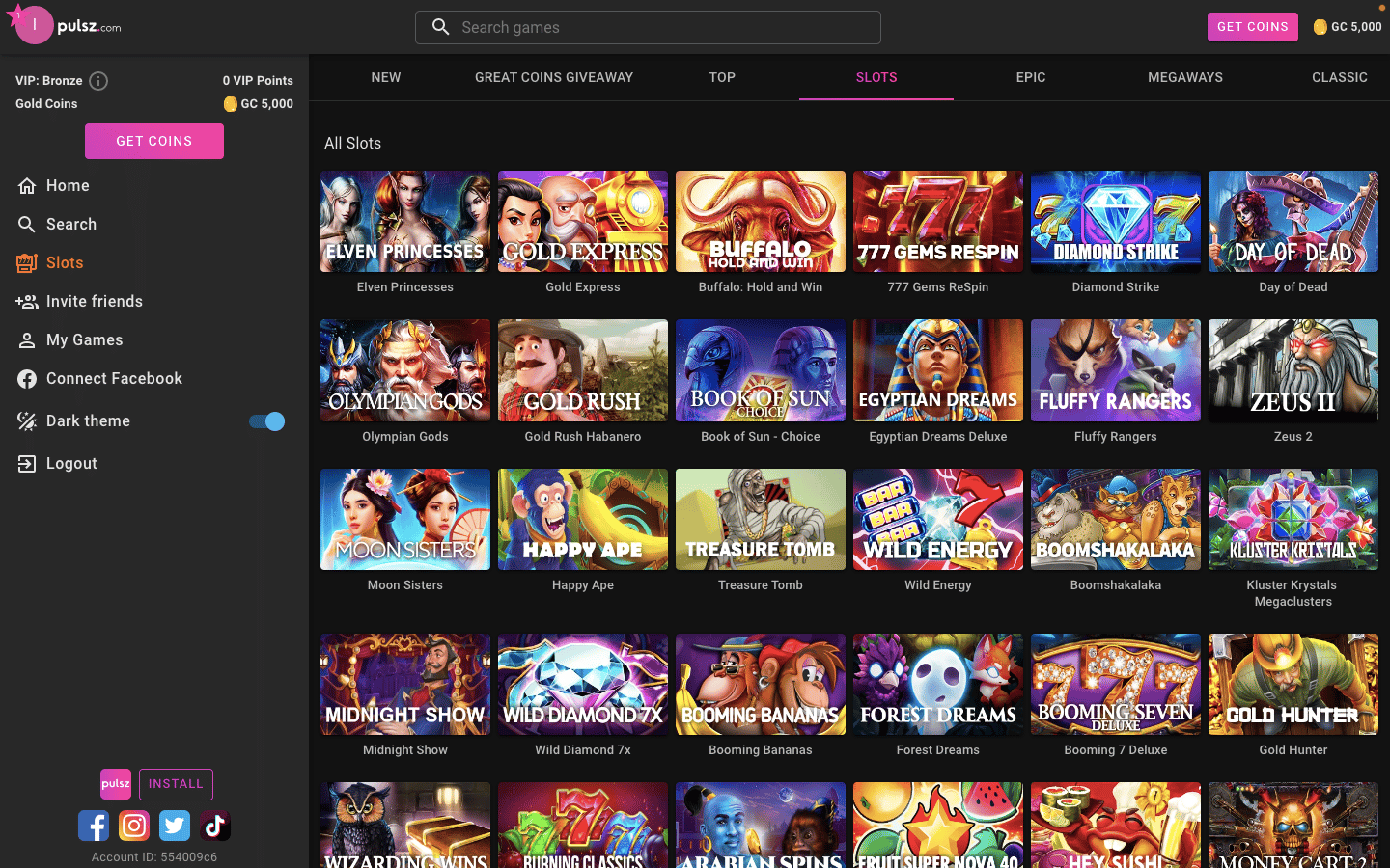 spin casino bonus